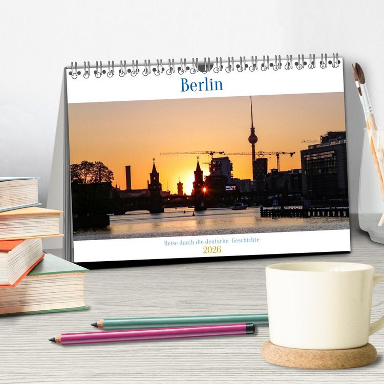 Produktbild: Berlin - Reise durch die deutsche Geschichte (Tischkalender 2026 DIN A5 quer), CALVENDO Monatskalender