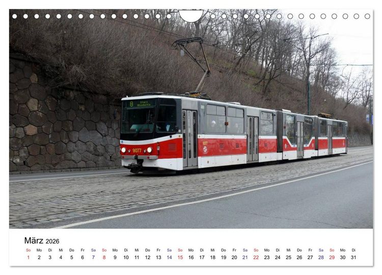 Produktbild: Stra&szlig;enbahnen in Europa (Wandkalender 2026 DIN A4 quer), CALVENDO Monatskalender