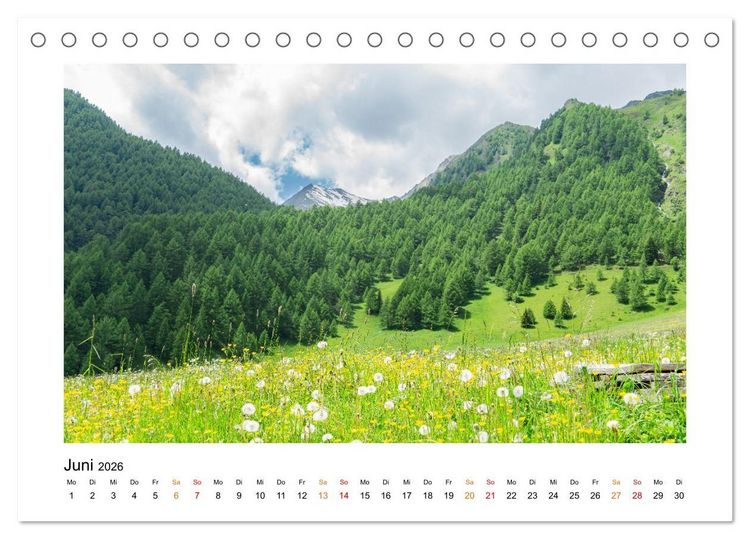 Produktbild: S&uuml;dtirol - Traumhafte Berge und Seen im Norden Italiens (Tischkalender 2026 DIN A5 quer), CALVENDO Monatskalender