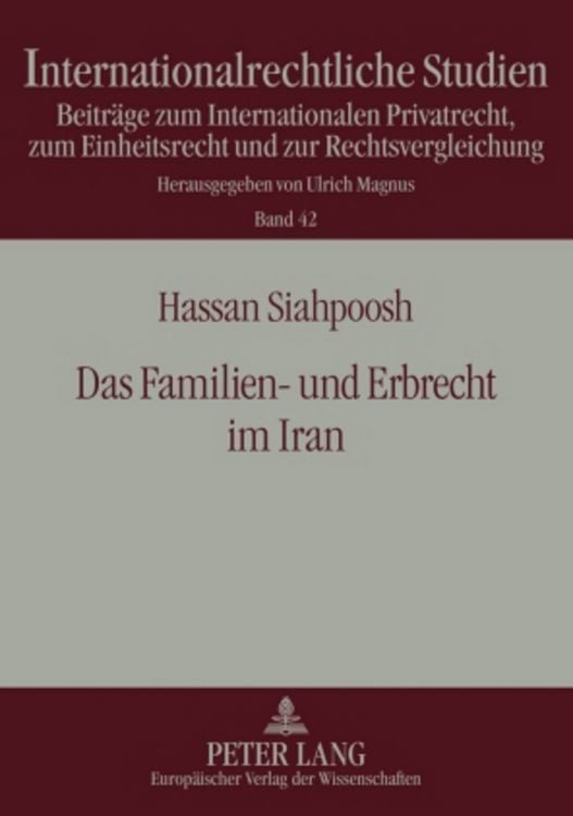 Produktbild: Das Familien- und Erbrecht im Iran