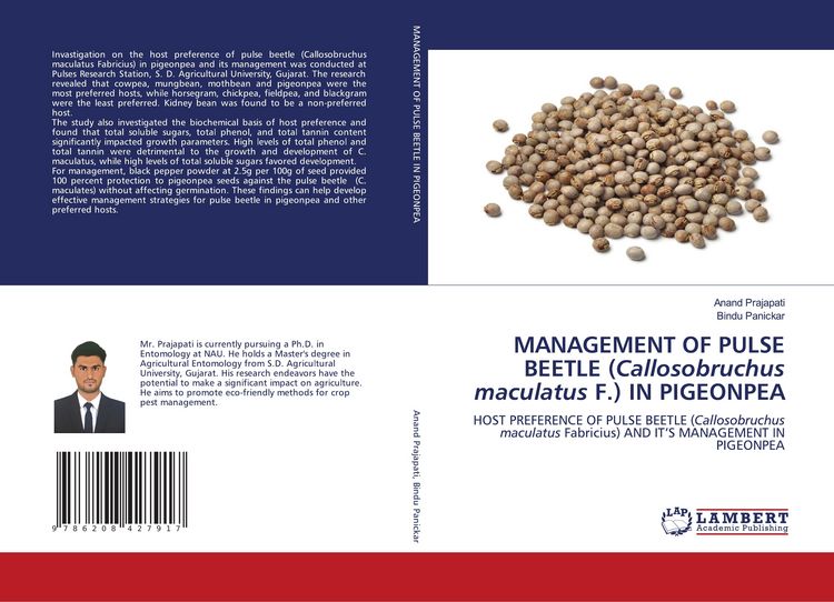 Produktbild: MANAGEMENT OF PULSE BEETLE (Callosobruchus maculatus F.) IN PIGEONPEA