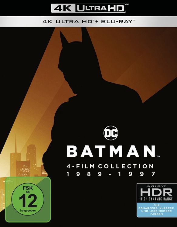 Produktbild: Batman 1-4 - 4K Collection (4K Ultra HD + Blu-rays) (8 Discs)