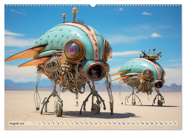 Produktbild: Luftschiff-Fantasie (Wandkalender 2026 DIN A2 quer), CALVENDO Monatskalender