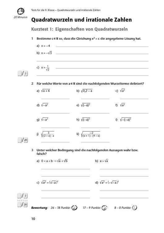 Produktbild: Fit in Test und Klassenarbeit &ndash; Mathematik 9./10. Klasse Gymnasium