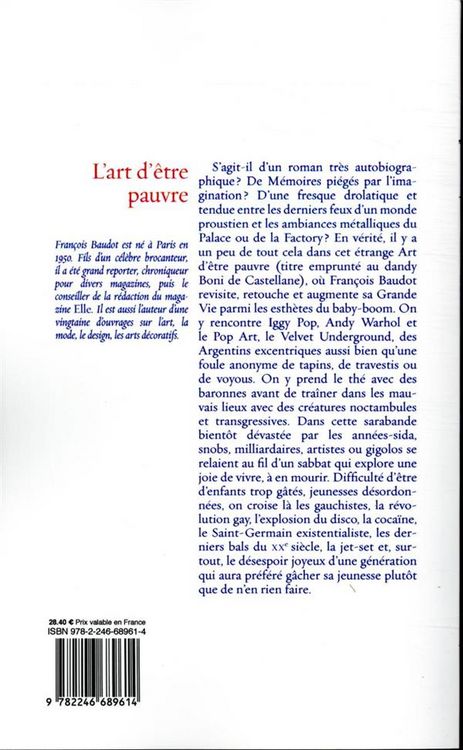 Produktbild: L'art d'&ecirc;tre pauvre