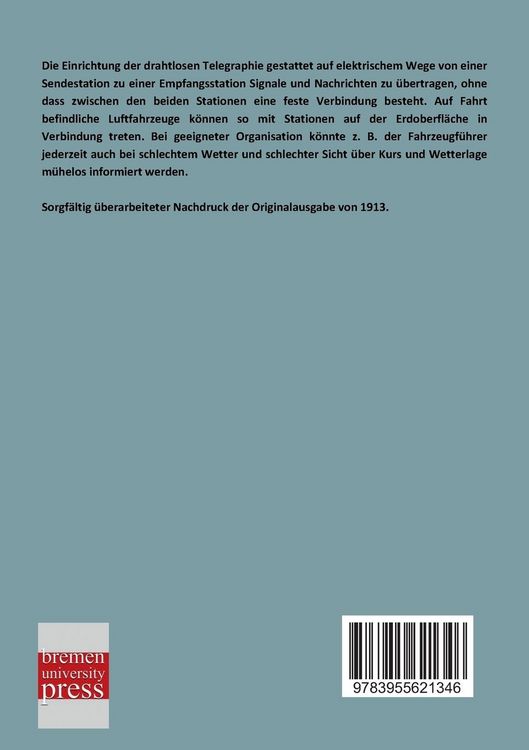 Produktbild: Leitfaden der drahtlosen Telegraphie f&uuml;r die Luftfahrt