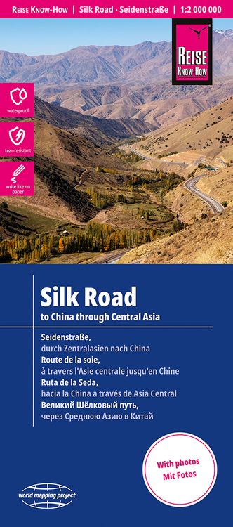 Bild vom Artikel Reise Know-How Landkarte Seidenstraße / Silk Road (1:2 000 000): Durch Zentralasien nach China / To China through Central Asia vom Autor 