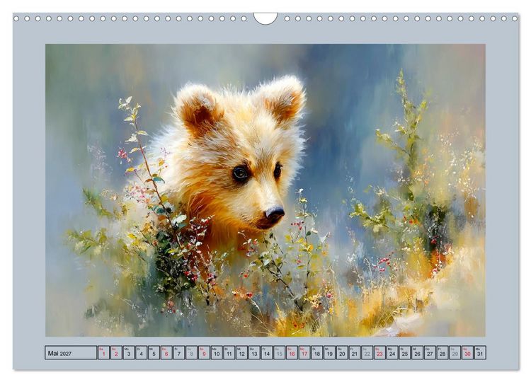 Produktbild: B&auml;renkinder. Kleine Waldseelen im Licht der Natur (Wandkalender 2027 DIN A3 quer), CALVENDO Monatskalender