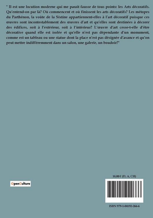 Produktbild: De la d&eacute;coration appliqu&eacute;e aux &eacute;difices