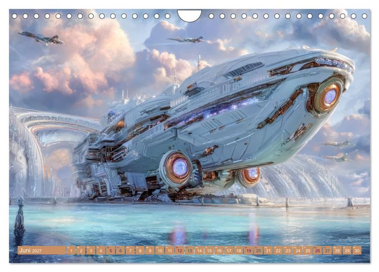 Produktbild: Science Fiction Reise - Ein visuelles Abenteuer (Wandkalender 2027 DIN A4 quer), CALVENDO Monatskalender