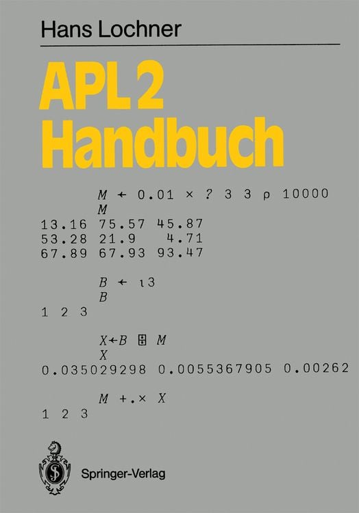 Produktbild: APL2-Handbuch