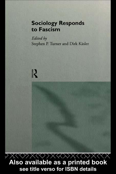 Produktbild: Sociology Responds to Fascism