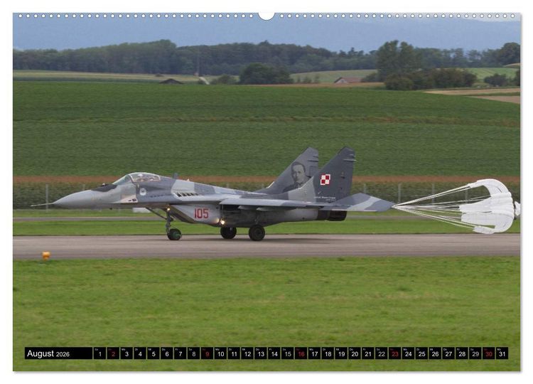 Produktbild: Augenblicke in der Luft: MiG-29 Fulcrum (Wandkalender 2026 DIN A2 quer), CALVENDO Monatskalender