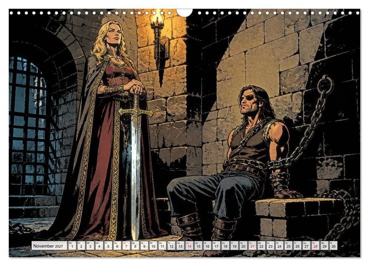 Produktbild: Die Nibelungen: Glanz und Verderben (Wandkalender 2027 DIN A3 quer), CALVENDO Monatskalender