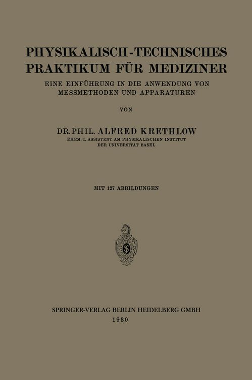 Produktbild: Physikalisch-technisches Praktikum f&uuml;r Mediziner