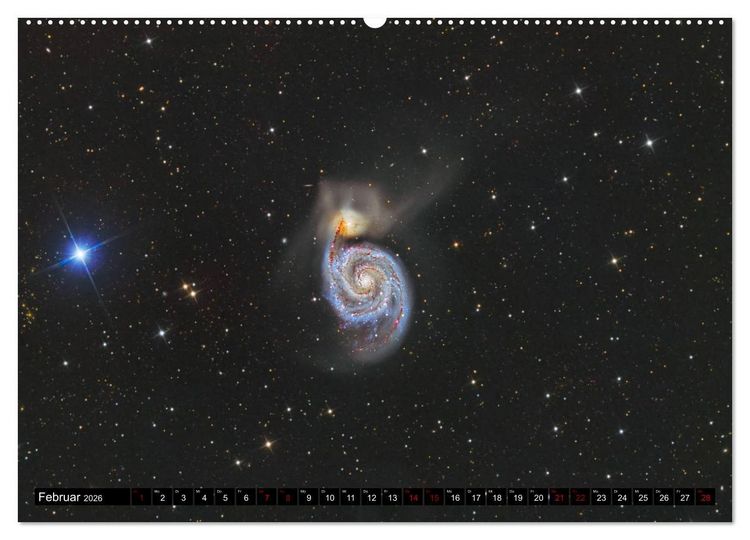 Produktbild: Galaxien des Nordhimmels (Wandkalender 2026 DIN A2 quer), CALVENDO Monatskalender