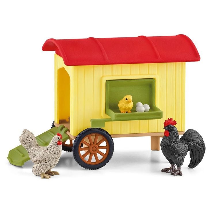 Produktbild: schleich&reg; 42572 - Farm World, H&uuml;hnerstall, 5 Teile, Spielset
