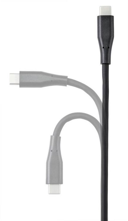 Produktbild: Renkforce USB-Kabel USB 3.2 Gen1 USB-A Stecker, USB-C&reg; Stecker 2.00 m Schwarz PVC-Mantel, hochflexibel RF-4995176