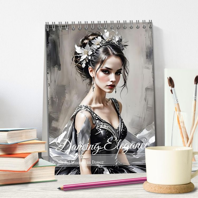 Produktbild: Dancing Elegance (Desk Calendar 2026 DIN A5 portrait), CALVENDO 12 Month DeskCalendar
