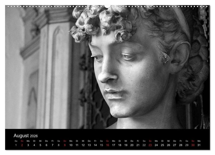 Produktbild: Lebende Steine - Skulpturen auf dem Friedhof Staglieno (Wandkalender 2026 DIN A2 quer), CALVENDO Monatskalender