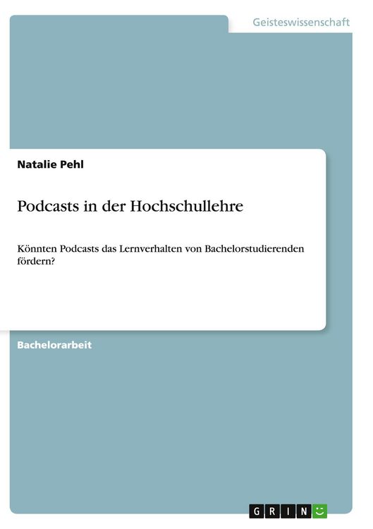 Produktbild: Podcasts in der Hochschullehre