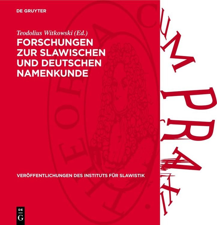 Produktbild: Forschungen zur slawischen und deutschen Namenkunde