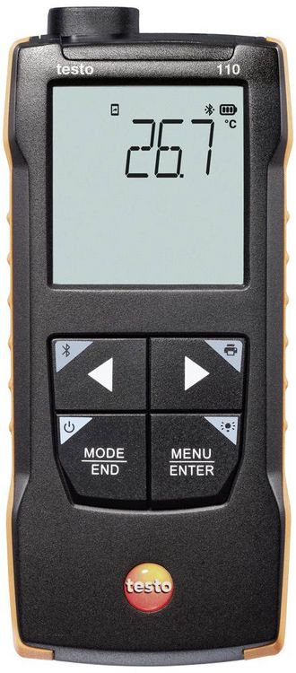 Produktbild: Testo 110 Temperatur-Messger&auml;t -200 - +800&deg;C F&uuml;hler-Typ NTC, Pt100