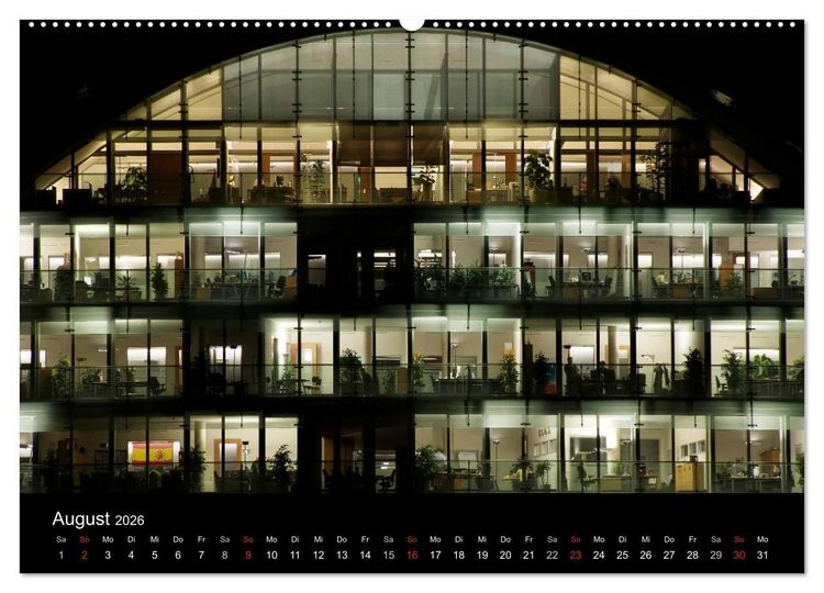 Produktbild: Hamburgs N&auml;chte (Wandkalender 2026 DIN A2 quer), CALVENDO Monatskalender