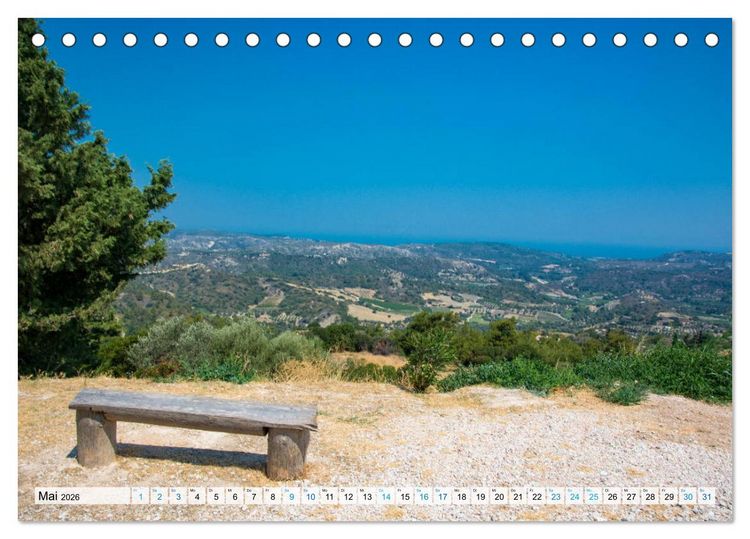 Produktbild: Rhodos - Traumhafter S&uuml;den (Tischkalender 2026 DIN A5 quer), CALVENDO Monatskalender