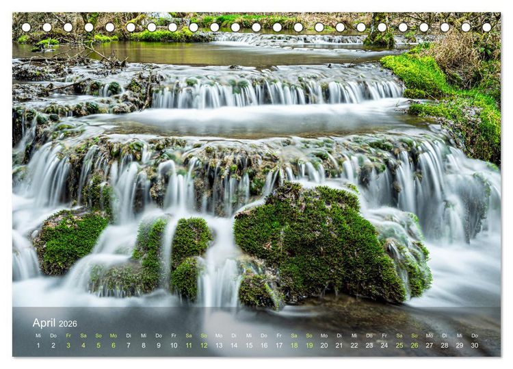 Produktbild: Idyllische Wasserwelten (Tischkalender 2026 DIN A5 quer), CALVENDO Monatskalender