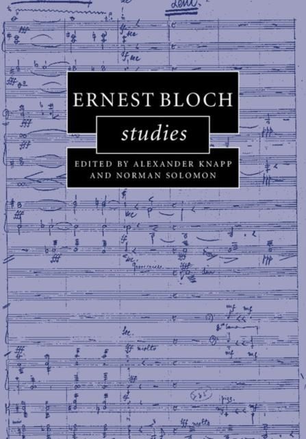 Produktbild: Ernest Bloch Studies