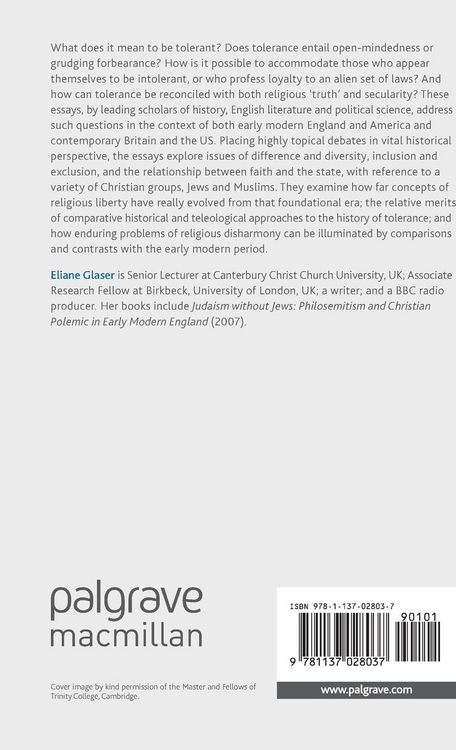 Produktbild: Religious Tolerance in the Atlantic World