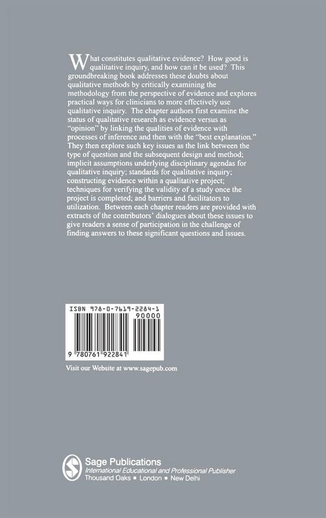 Produktbild: The Nature of Qualitative Evidence