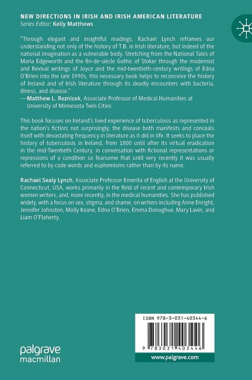 Produktbild: Tuberculosis and Irish Fiction, 1800&ndash;2022