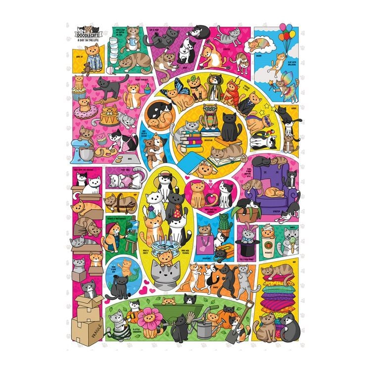 Produktbild: Cobble Hill Doodlekatzen 1000 Teile
