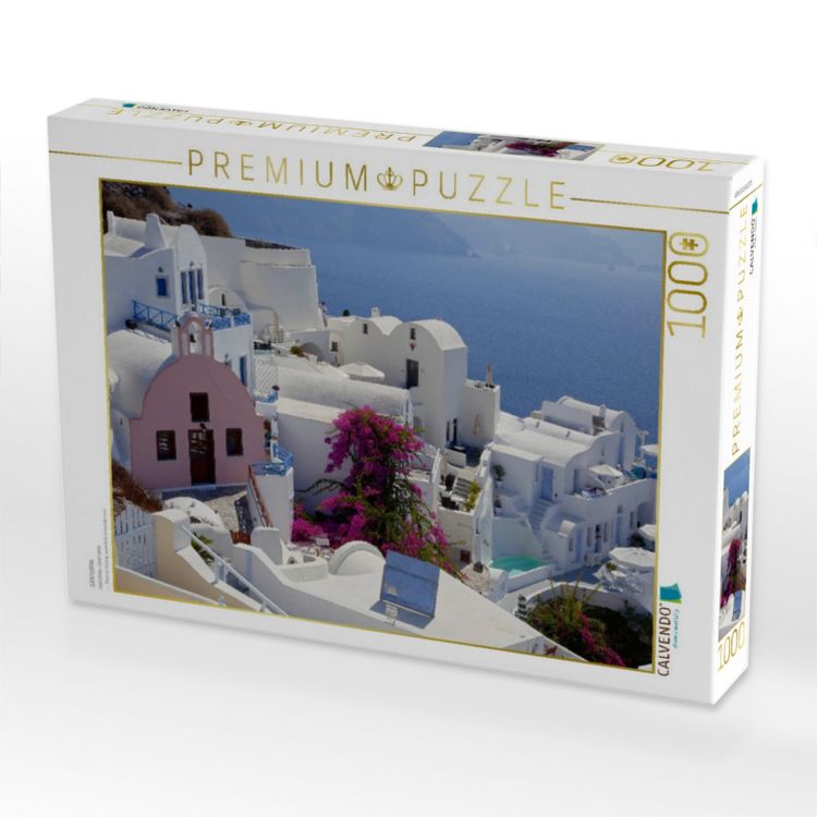 Produktbild: CALVENDO Puzzle SANTORINI | 1000 Teile Lege-Gr&ouml;&szlig;e 64x48cm Foto-Puzzle f&uuml;r gl&uuml;ckliche Stunden