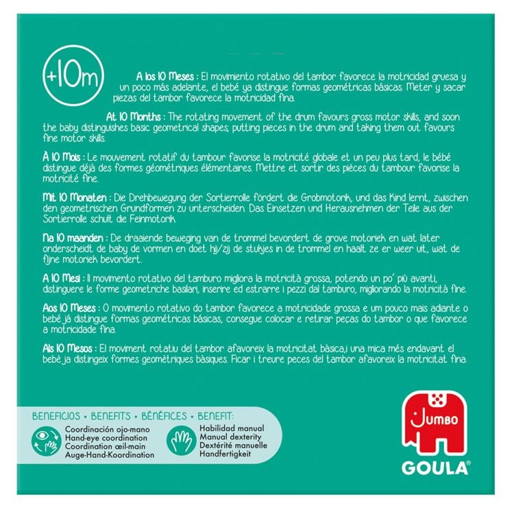 Produktbild: GOULA Geometrische Formen-Steckspiel Trommel