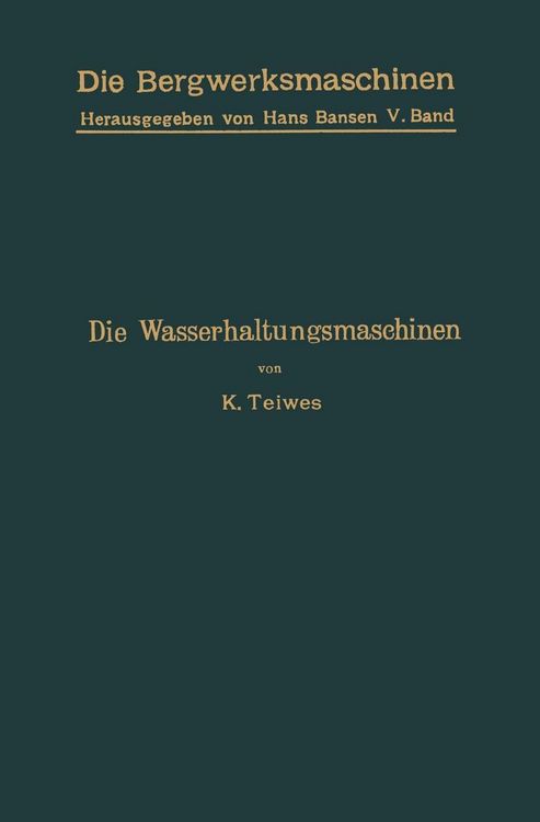 Produktbild: Die Wasserhaltungsmaschinen