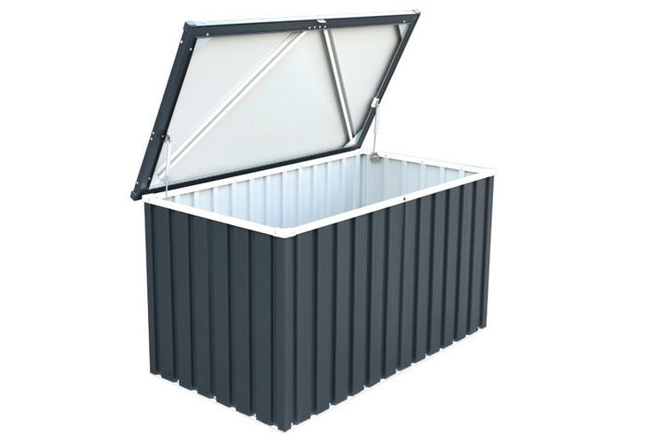 Produktbild: Metall Garten Ger&auml;tebox Kiste Kissenbox 585 L