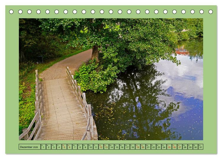 Produktbild: Faszination Stadtpark Odense (Tischkalender 2026 DIN A5 quer), CALVENDO Monatskalender
