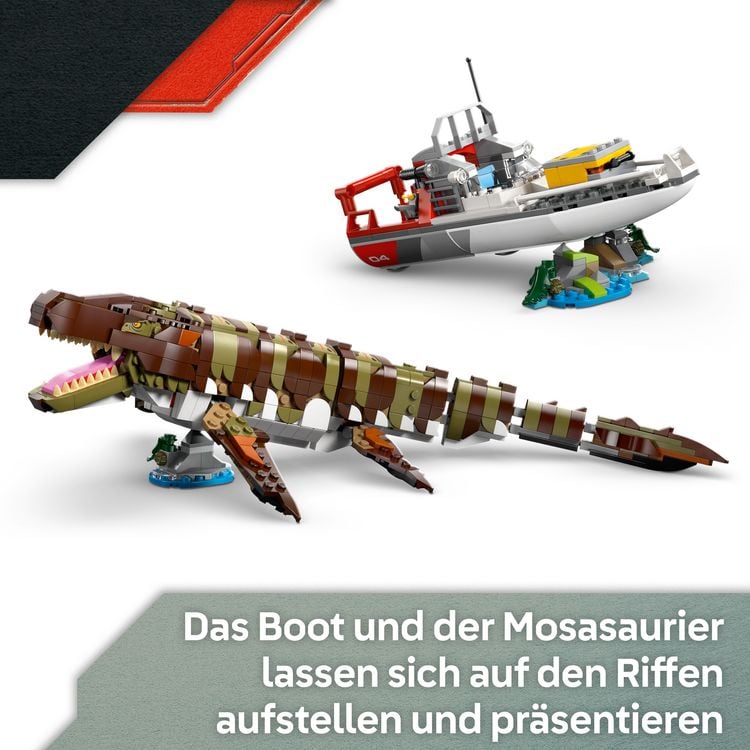 Produktbild: LEGO Jurassic World 76974 Mosasaurier: Die Bootmission, Minifiguren