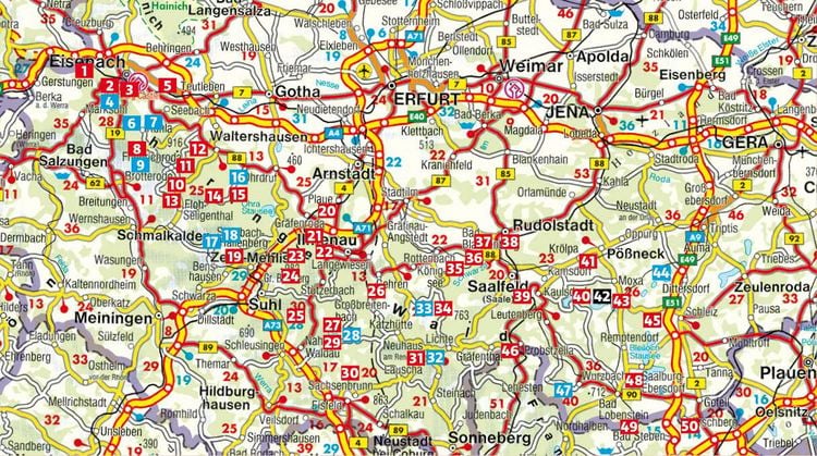 Produktbild: ROTHER Wanderf&uuml;hrer Th&uuml;ringer Wald