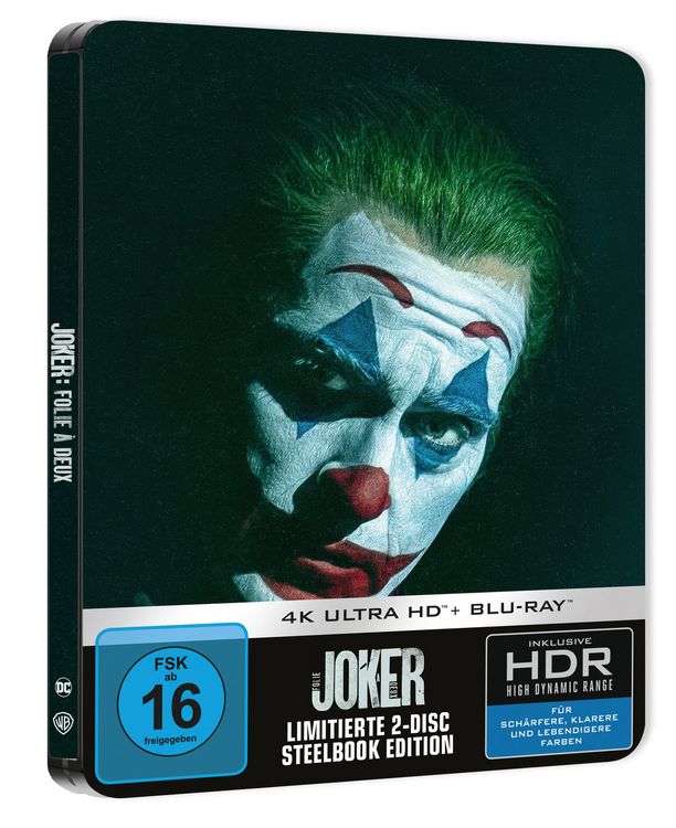Produktbild: Joker: Folie &agrave; Deux - Steelbook - Limited Edition (4K Ultra HD) (+ Blu-ray)