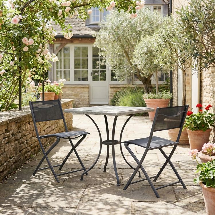 Produktbild: 2-tlg. Gartenstuhl Balkonstuhl Klappstuhl Sumila