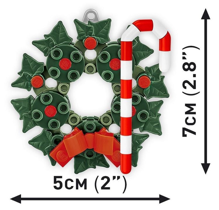 Produktbild: COBI 20011 - Christbaumschmuck - Feiertagsornamente, Bausatz, 51 Klemmbausteine