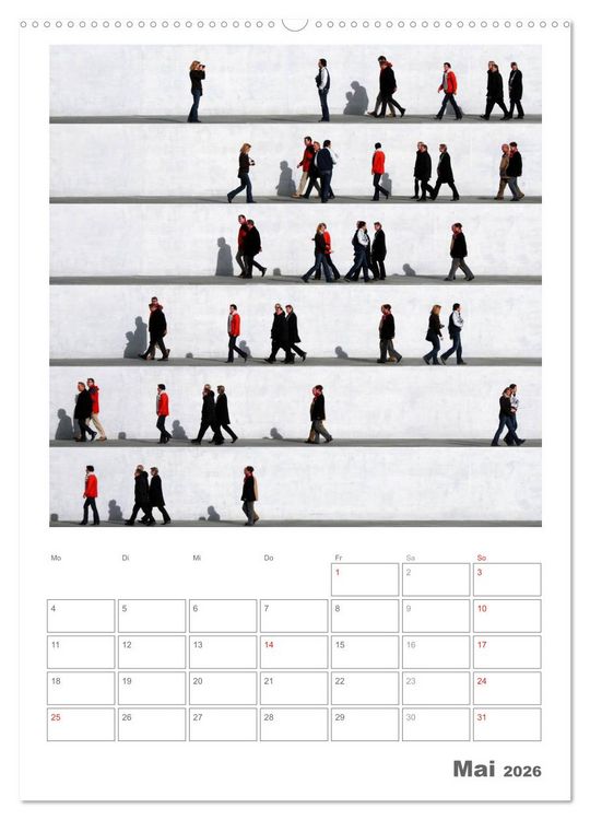 Produktbild: Wall People - Bilderserie von Eka Sharashidze (hochwertiger Premium Wandkalender 2026 DIN A2 hoch), Kunstdruck in Hochglanz