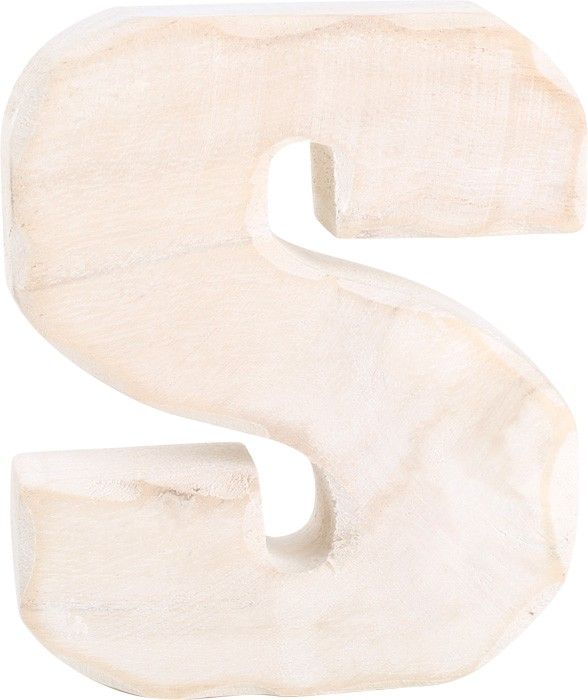 Produktbild: small foot 1236 - Holzbuchstabe S, wei&szlig; lasiert, H&ouml;he: 15 cm