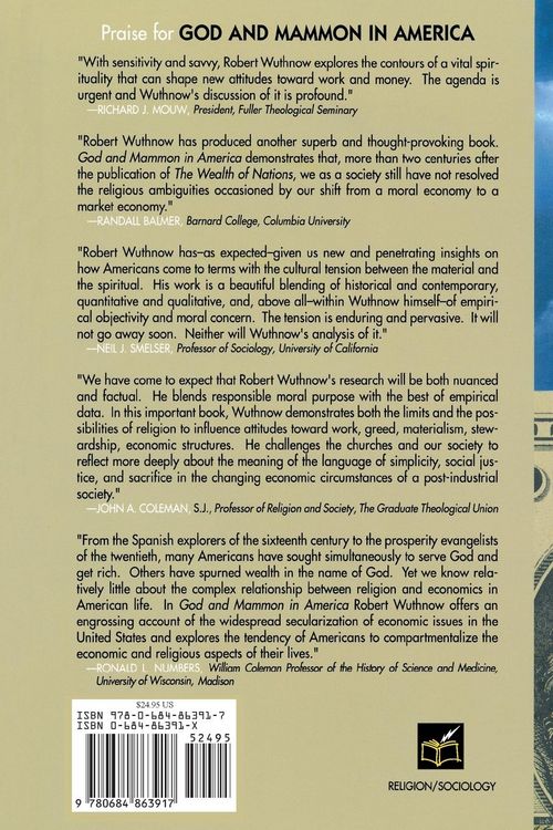 Produktbild: God and Mammon in America