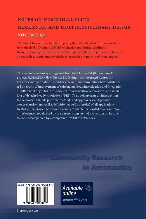 Produktbild: FLOMANIA - A European Initiative on Flow Physics Modelling