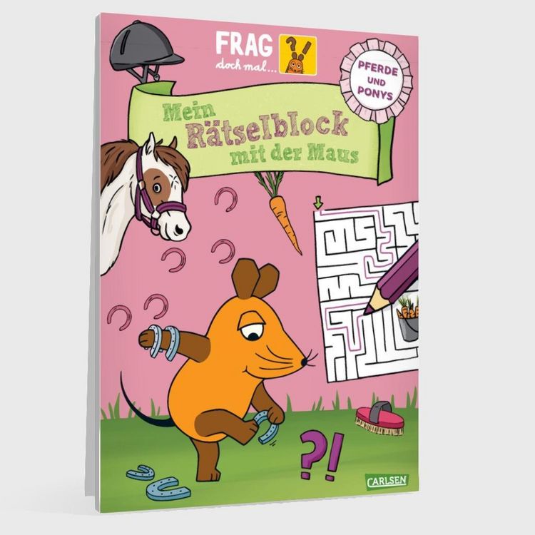 Produktbild: Frag doch mal ... die Maus: Mein R&auml;tselblock mit der Maus &ndash; Pferde und Ponys